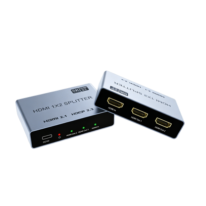 HDMI Splitter 4K@120Hz for Dual Monitors 1 in 2 Out Extended Display 1 in 4 Screen 8K@60Hz