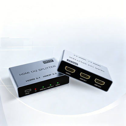 HDMI Splitter 4K@120Hz for Dual Monitors 1 in 2 Out Extended Display 1 in 4 Screen 8K@60Hz